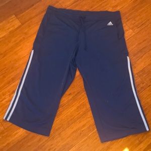 Adidas blue capri’s!
